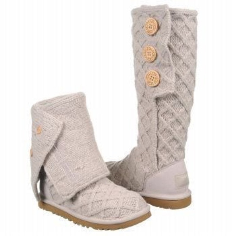 UGG Lattice Cardy Tall Knit Boots